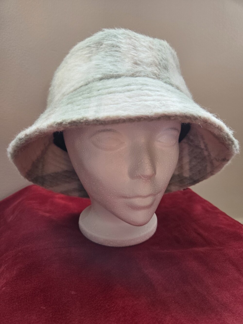 Soft Plaid Bucket Hat